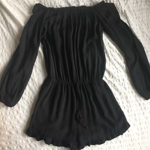 Brandy Melville off the shoulder ruffle romper